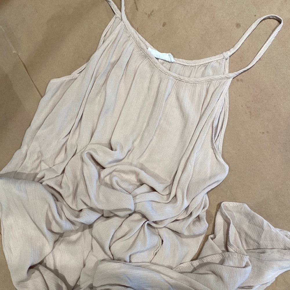 Carly Jean cotton tan maxi dress size large